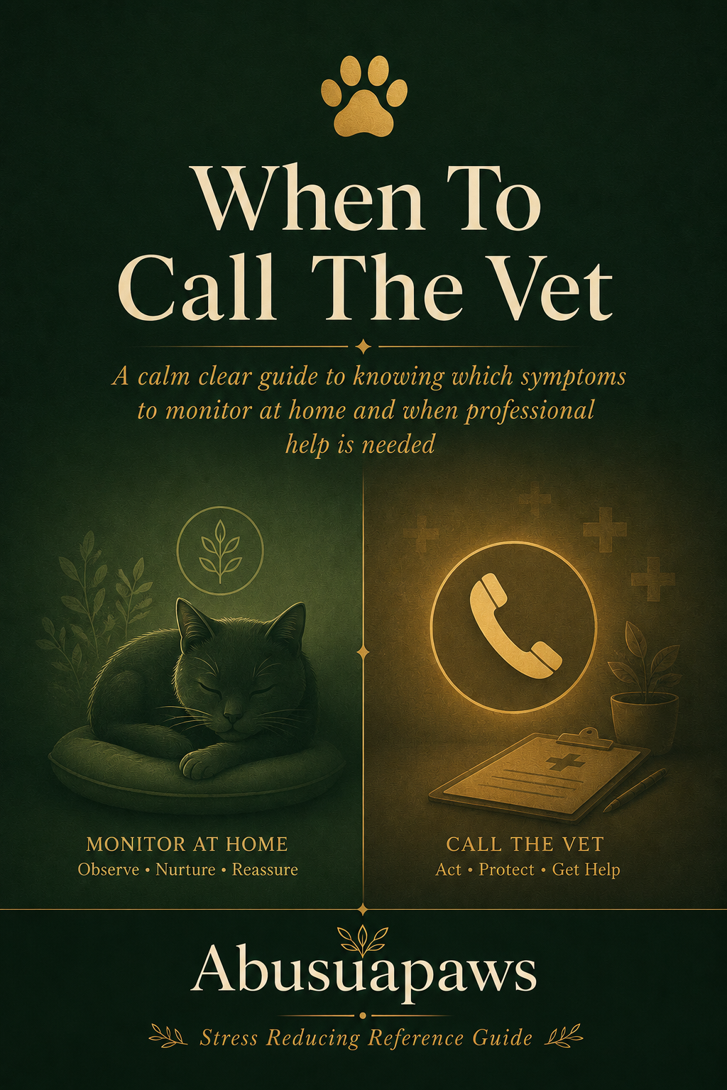 When To Call The Vet Guide — Free Bonus with every order